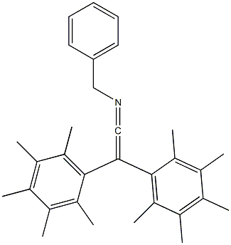 N-Benzyl-1,1-bis(2,3,4,5,6-pentamethylphenyl)ketenimine Structure