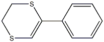 2-フェニル-5,6-ジヒドロ-1,4-ジチイン 化学構造式