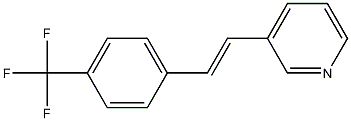3-(4-(Trifluoromethyl)styryl)pyridine,,结构式
