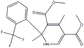  2-[2-(Trifluoromethyl)phenyl]-2,4-dimethyl-1,2-dihydropyridine-3,5-dicarboxylic acid dimethyl ester