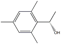 (S)-α,2,4,6-テトラメチルベンゼンメタノール 化学構造式