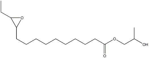 11,12-Epoxytetradecanoic acid 2-hydroxypropyl ester,,结构式
