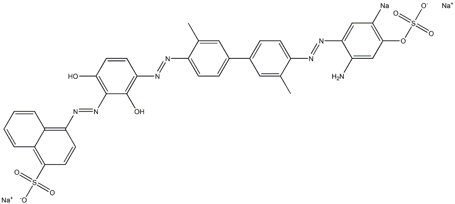  4-[[3-[[4'-[(2-Amino-4-hydroxy-5-sodiosulfophenyl)azo]-3,3'-dimethyl-1,1'-biphenyl-4-yl]azo]-2,6-dihydroxyphenyl]azo]naphthalene-1-sulfonic acid sodium salt