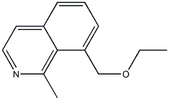 1-Methyl-8-(ethoxymethyl)isoquinoline Struktur