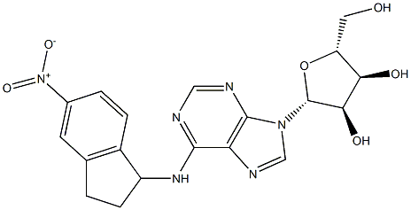  N-[[2,3-Dihydro-5-nitro-1H-inden]-1-yl]adenosine