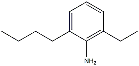 2-Butyl-6-ethylaniline,,结构式