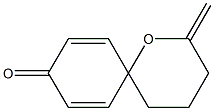 2-Methylene-1-oxaspiro[5.5]undeca-7,10-dien-9-one Struktur
