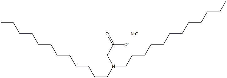 N,N-ジドデシルグリシンナトリウム 化学構造式