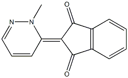 2-[2-Methyl-pyridazin-3(2H)-ylidene]indane-1,3-dione Struktur
