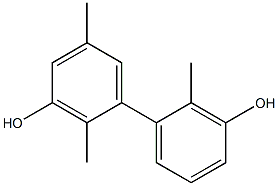2,2',5-Trimethyl-1,1'-biphenyl-3,3'-diol,,结构式