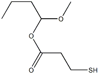 3-メルカプトプロピオン酸1-メトキシブチル 化学構造式
