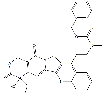 4,12-Dihydro-11-[2-[N-(benzyloxycarbonyl)methylamino]ethyl]-4-ethyl-4-hydroxy-1H-pyrano[3',4':6,7]indolizino[1,2-b]quinoline-3,14-dione