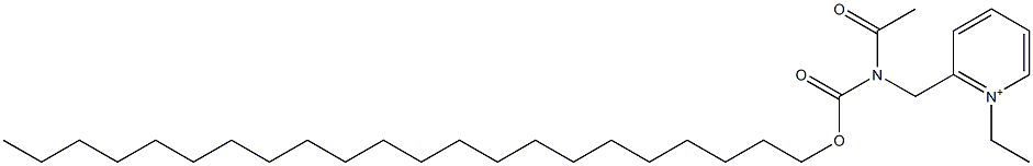 2-[N-Acetyl-N-(docosyloxycarbonyl)aminomethyl]-1-ethylpyridinium,,结构式