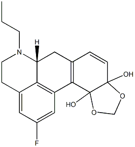 [6aR,(-)]-2-Fluoro-10,11-methylenedioxy-5,6,6a,7-tetrahydro-6-propyl-4H-dibenzo[de,g]quinoline-10,11-diol|