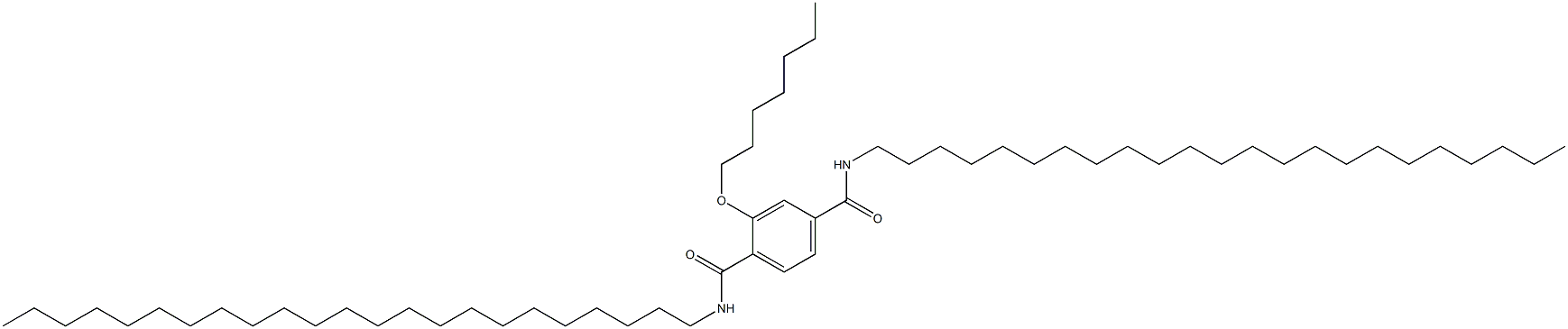 2-(Heptyloxy)-N,N'-ditricosylterephthalamide Struktur