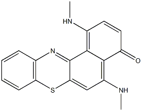 1,5-Bis(methylamino)-4H-benzo[a]phenothiazin-4-one Structure