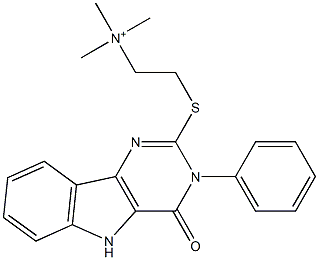 N,N,N-Trimethyl[2-[[[3,4-dihydro-3-phenyl-4-oxo-5H-pyrimido[5,4-b]indol]-2-yl]thio]ethyl]aminium