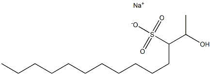 2-Hydroxytetradecane-3-sulfonic acid sodium salt