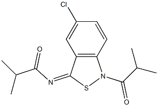 5-Chloro-1-isobutyryl-3(1H)-isobutyrylimino-2,1-benzisothiazole