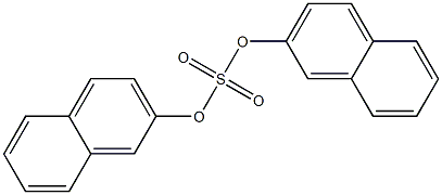 Sulfuric acid bis(2-naphthalenyl) ester Struktur