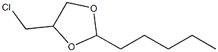 4-Chloromethyl-2-pentyl-1,3-dioxolane Struktur