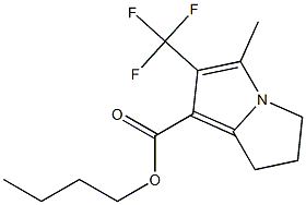 2-Trifluoromethyl-3-methyl-6,7-dihydro-5H-pyrrolizine-1-carboxylic acid butyl ester|