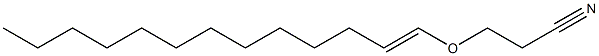 3-(1-Tridecenyloxy)propiononitrile 结构式