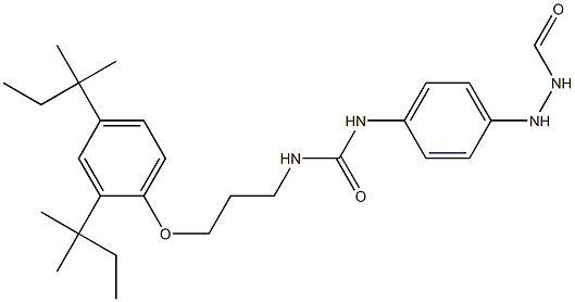 1-Formyl-2-[4-[3-[3-[2,4-bis(tert-pentyl)phenoxy]propyl]ureido]phenyl]hydrazine