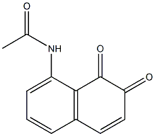 8-Acetylamino-1,2-naphthoquinone Struktur