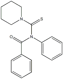 N-Benzoyl-N-phenyl-1-piperidinecarbothioamide Struktur