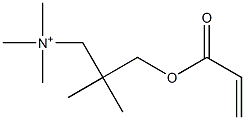 N,N,N,2,2-ペンタメチル-3-(1-オキソ-2-プロペニルオキシ)-1-プロパンアミニウム 化学構造式