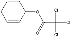トリクロロ酢酸2-シクロヘキセニル 化学構造式