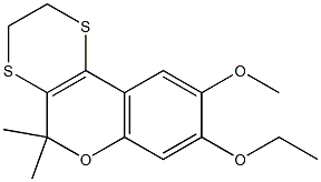 2,3-Dihydro-10,10-dimethyl-7-ethoxy-6-methoxy-10H-9-oxa-1,4-dithiaphenanthrene