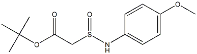 [(4-Methoxyphenyl)aminosulfinyl]acetic acid tert-butyl ester Structure