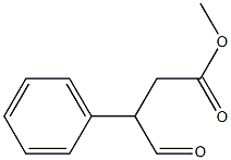 β-ホルミルベンゼンプロパン酸メチル 化学構造式