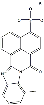  9-Methyl-7-oxo-7H-benzimidazo[2,1-a]benz[de]isoquinoline-4-sulfonic acid potassium salt