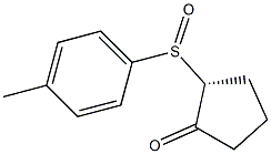 (2R)-2-[(4-Methylphenyl)sulfinyl]cyclopentan-1-one,,结构式