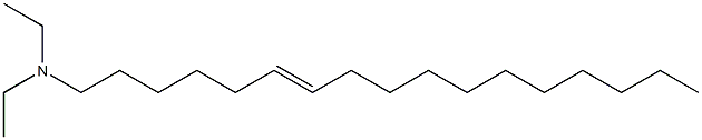 N,N-ジエチル-6-ヘプタデセン-1-アミン 化学構造式