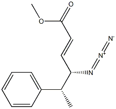 (2E,4S,5R)-4-Azido-5-phenyl-2-hexenoic acid methyl ester,,结构式