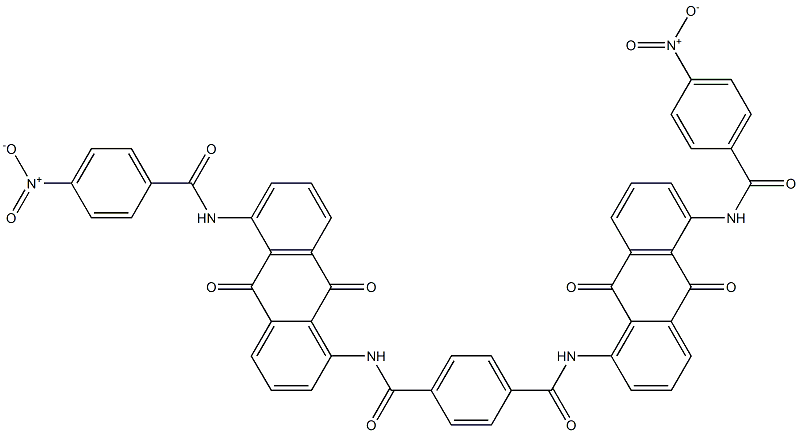 N,N'-Bis[5-(p-nitrobenzoylamino)-1-anthraquinonyl]terephthalamide,,结构式