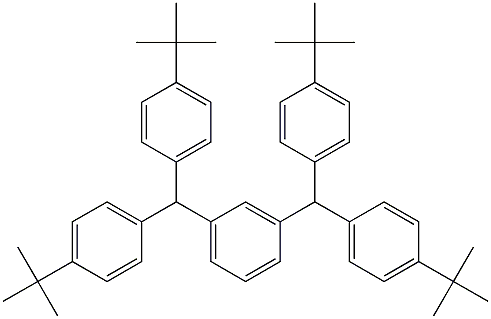 1,3-Bis[bis(4-tert-butylphenyl)methyl]benzene Structure