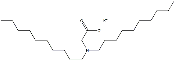 N,N-Didecylglycine potassium salt,,结构式