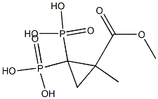 [2-(Methoxycarbonyl)-2-methylcyclopropane-1,1-diyl]bisphosphonic acid,,结构式