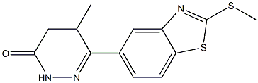  4,5-Dihydro-5-methyl-6-[2-[methylthio]benzothiazol-5-yl]pyridazin-3(2H)-one