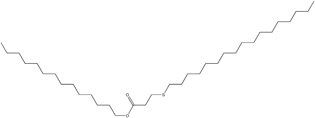 3-(ヘプタデシルチオ)プロピオン酸テトラデシル 化学構造式
