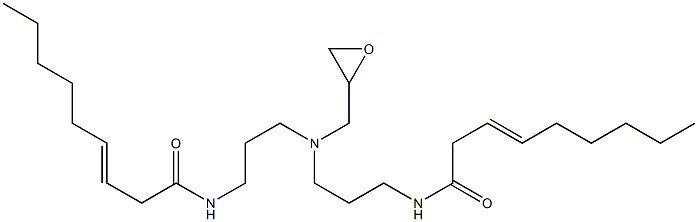 N,N'-[(Oxiran-2-ylmethylimino)bis(3,1-propanediyl)]bis(3-nonenamide) Structure