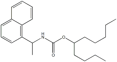 N-[1-(1-Naphtyl)ethyl]carbamic acid (1-butylhexyl) ester Structure