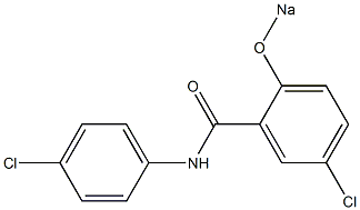 4',5-Dichloro-2-sodiooxybenzanilide,,结构式