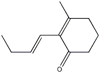 3-Methyl-2-(1-butenyl)-2-cyclohexen-1-one Struktur