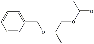 Acetic acid (2S)-2-(benzyloxy)propyl ester Struktur